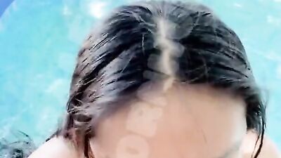My godfather comes to visit and I convince him to go into the pool until he ends up fucking me????????????