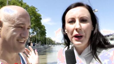 Doggystyle banged euro milf bounces on dick