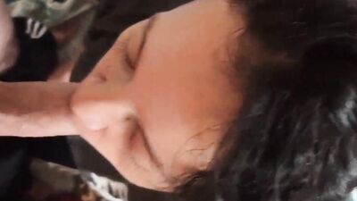 Cute Milf Sucking Penis until all the Milk comes out