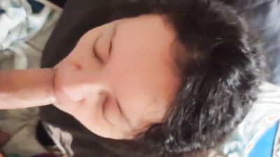Cute Milf Sucking Penis until all the Milk comes out