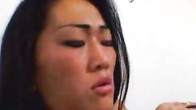 Asian Woman Enjoying Double Fuck - Cristal Quan