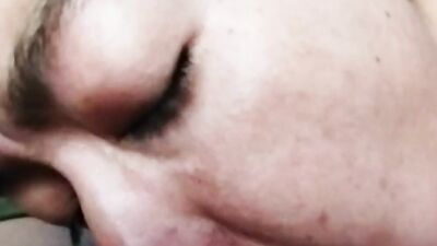 My Friend with Milk in her mouth and pussy
