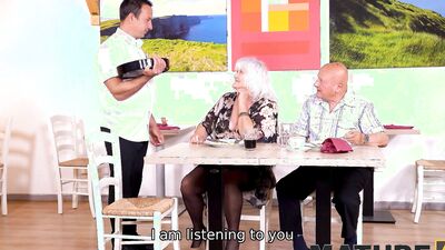 MATURE4K. Roberto is a bit embarrassed to be carnal with such a granny woman