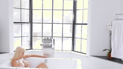 PureMature Blonde MILF Marie Mc Cray fucked in the bubble bath (Marie McCray)