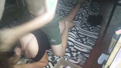 I massaged my girlfriend and pulled up her dress