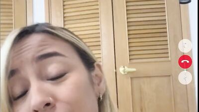 Video call with my boy ends in sex